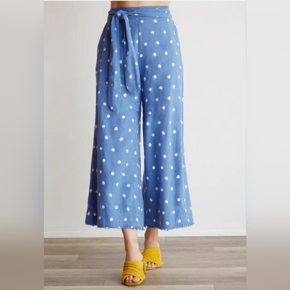 Anthropologie by Cloth & Stone Bella Dahl Belted High Waisted Crop Pant - Picture 2 of 13